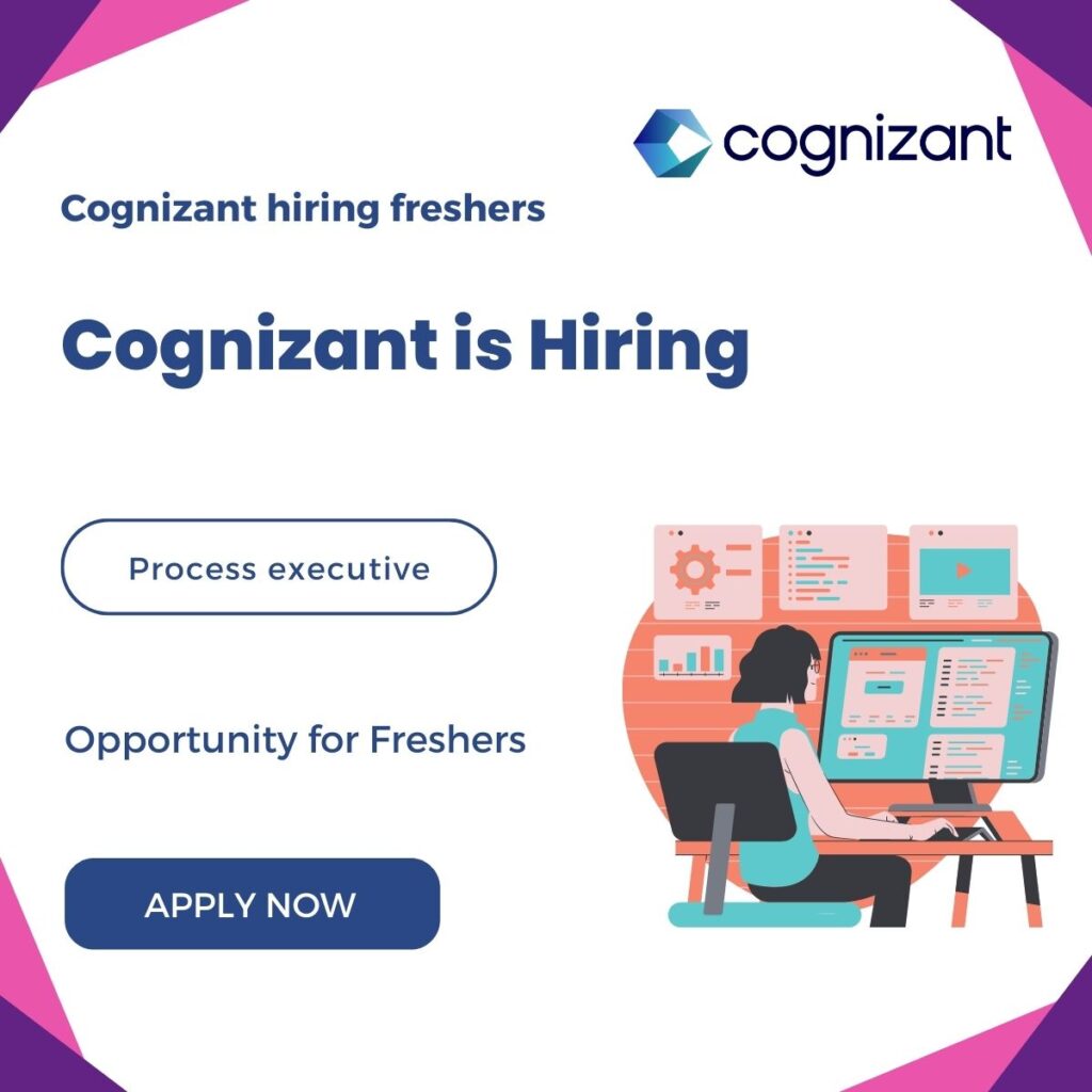 Cognizant is hiring for Freshers(Process executive-Voice)-Apply Now ||2023